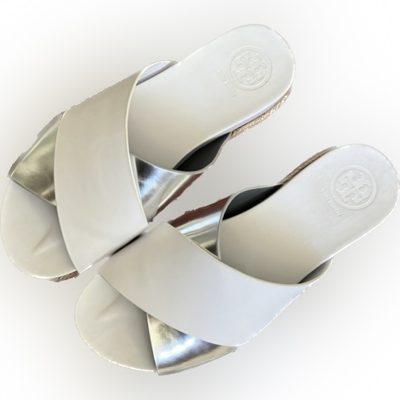 Tory Burch Crossfoot Slides - Picture 13 of 13
